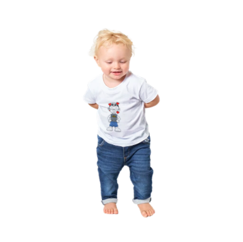 Adorable Baby Shirt - Exited and Loving Zhot Jr design