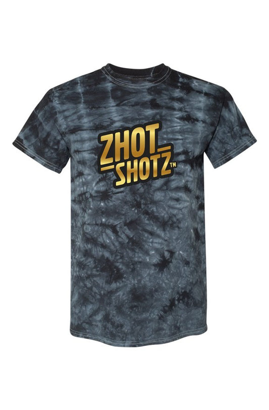 Black Crystal Tie-Dye Tee zhot shotz gold
