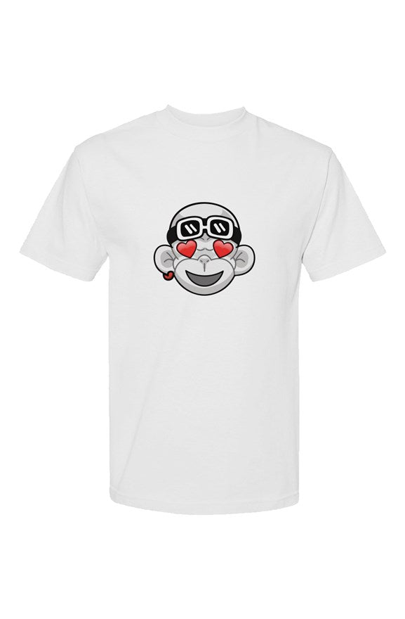 Emoji Heart Eyes Zhot T Shirt White