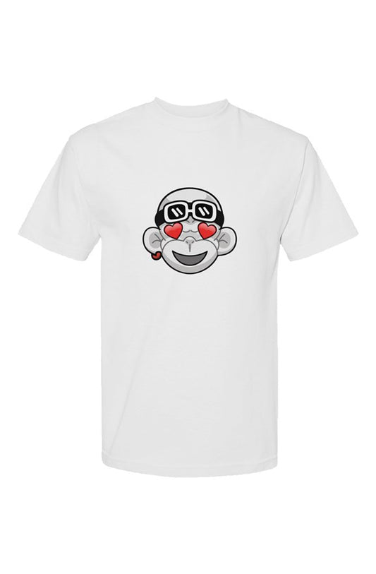Emoji Heart Eyes Zhot T Shirt White