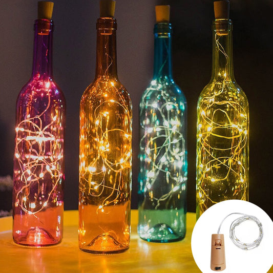 Wine Bottle Light for bar -string lights -decoration for wine bottle -fairy lights