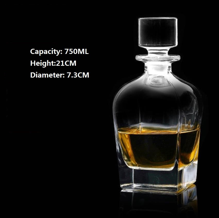 Whiskey Decanters - Whiskey Bottle Crystal Glass Decanter- Home Bar Decoration