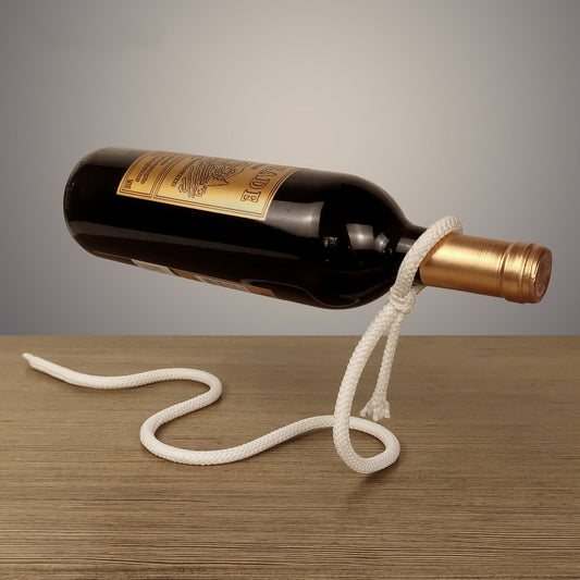 Creative Suspended Rope Wine Rack - Snake Bracket Wine Bottle Holder -Bar Cabinet Display