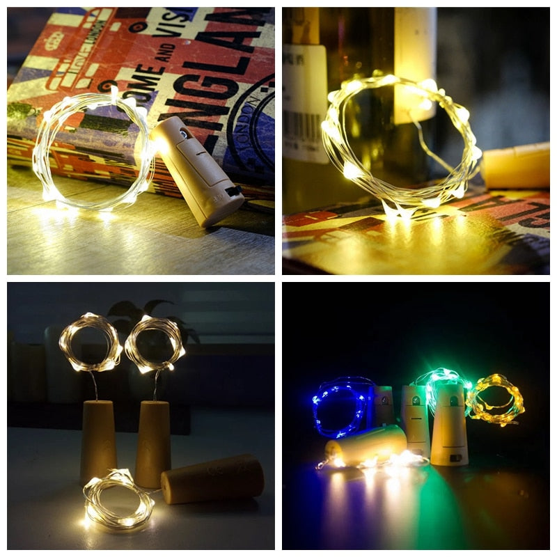 Wine Bottle Light for bar -string lights -decoration for wine bottle -fairy lights