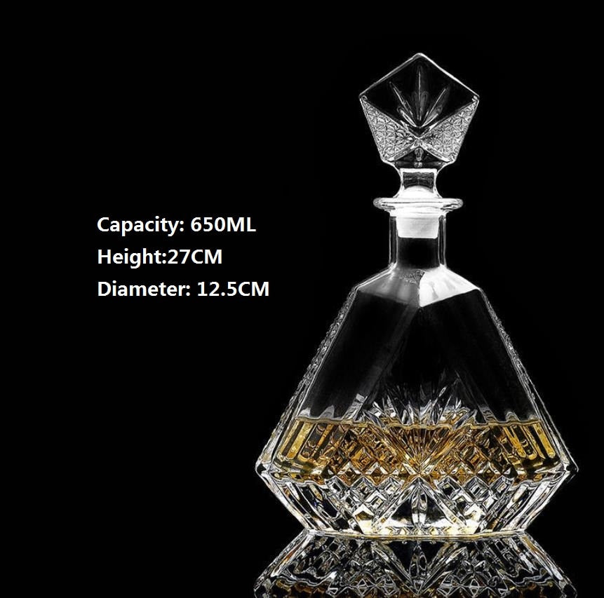 Whiskey Decanters - Whiskey Bottle Crystal Glass Decanter- Home Bar Decoration
