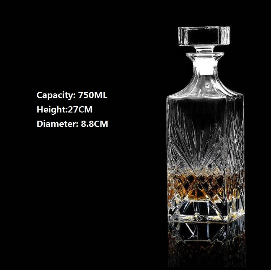 Whiskey Decanters - Whiskey Bottle Crystal Glass Decanter- Home Bar Decoration