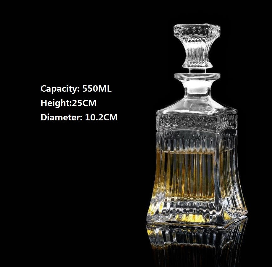 Whiskey Decanters - Whiskey Bottle Crystal Glass Decanter- Home Bar Decoration