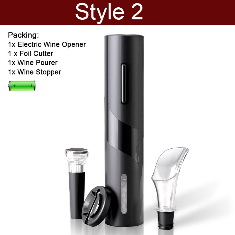 Electric Wine Opener -Automatic Corkscrew -Wine Openers -Rechargeable Bottle Opener - Foil Cutter