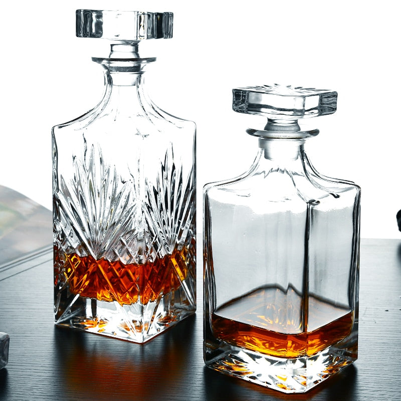 Whiskey Decanters - Whiskey Bottle Crystal Glass Decanter- Home Bar Decoration