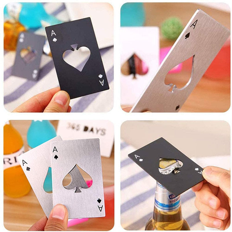 Bottle Opener - Poker Card Bottle Opener - Easy to Carry- Multifunction