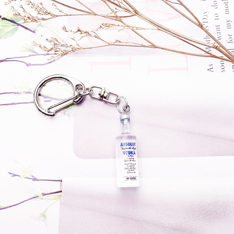 Alcohol Brands Keychain Beer - Vodka - Whiskey - Tequila - Gin -Pisco Branded Keychains