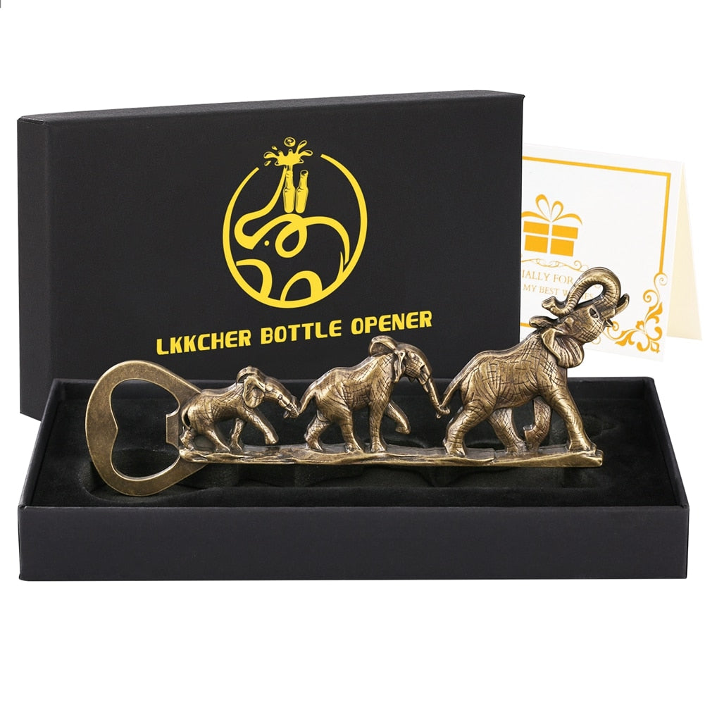 Elephant Handmade Retro Bottle Opener Variety of Designs Gift Box - Beer Opener -Gadget Party -Wedding Gifts for Guest