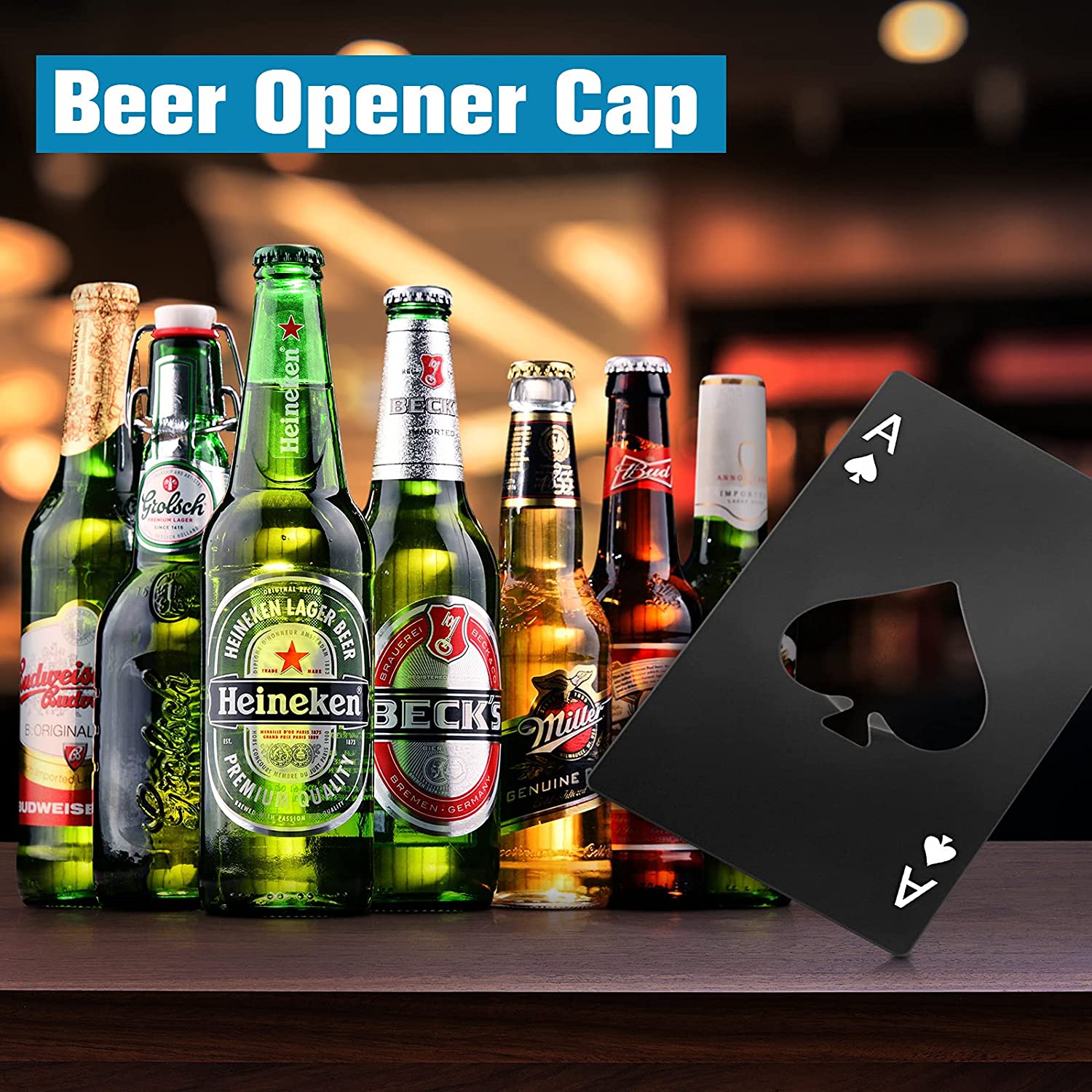 Multifunctional Bottle Opener 5 in 1 Beer Opener for Can Drink