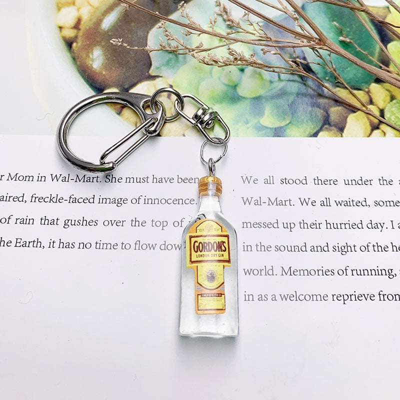 Alcohol Brands Keychain Beer - Vodka - Whiskey - Tequila - Gin -Pisco Branded Keychains