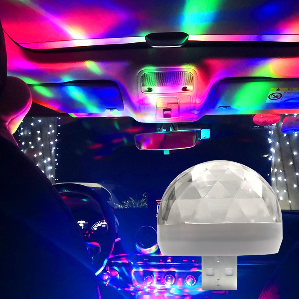 USB Disco Light USB Portable -DJ Mini Colorful Music Sound Led - Party Atmosphere Interior