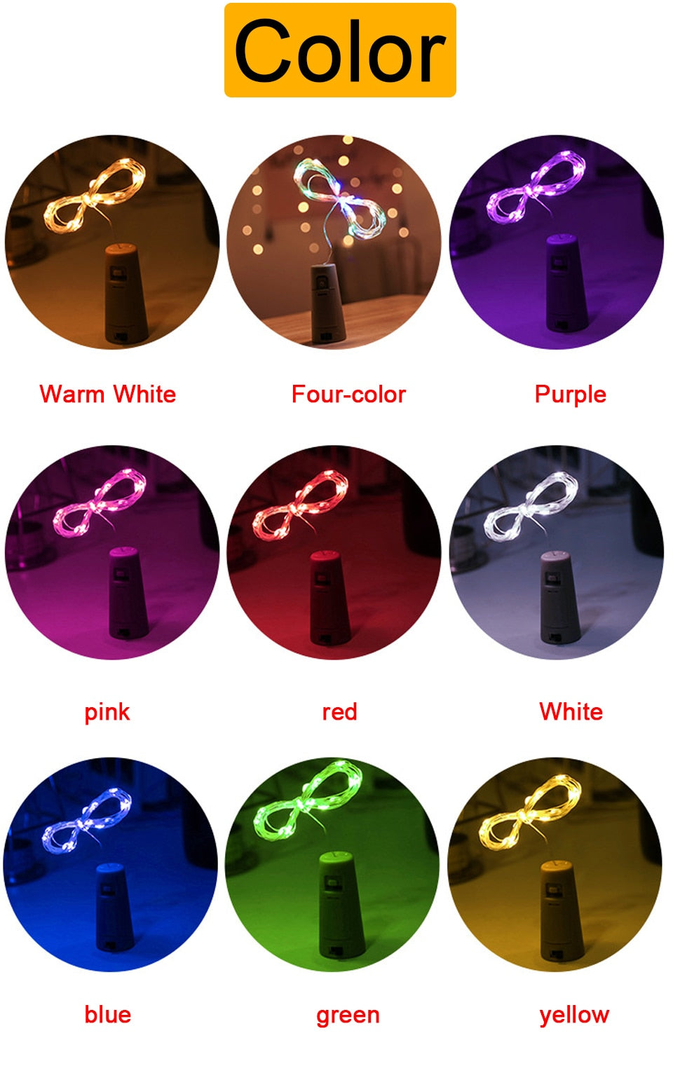 Wine Bottle Light for bar -string lights -decoration for wine bottle -fairy lights
