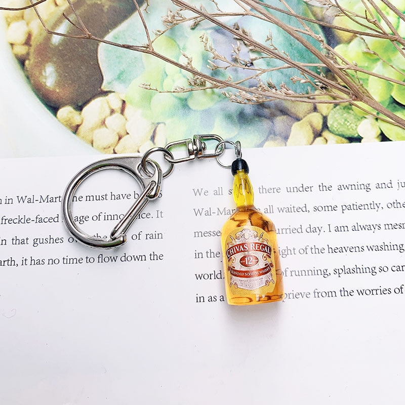 Alcohol Brands Keychain Beer - Vodka - Whiskey - Tequila - Gin -Pisco Branded Keychains