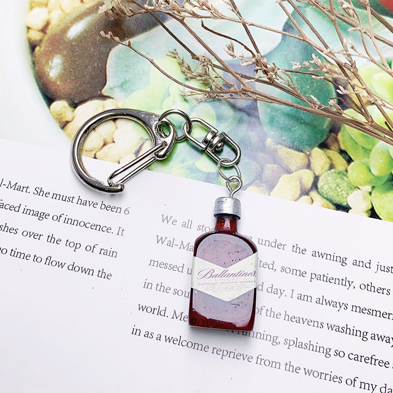 Alcohol Brands Keychain Beer - Vodka - Whiskey - Tequila - Gin -Pisco Branded Keychains