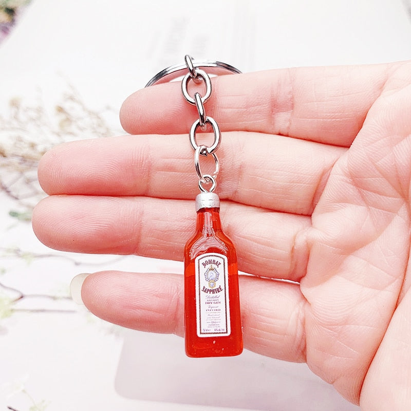 Alcohol Brands Keychain Beer - Vodka - Whiskey - Tequila - Gin -Pisco Branded Keychains