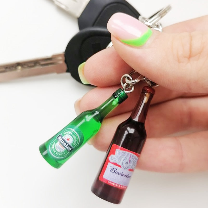Alcohol Brands Keychain Beer - Vodka - Whiskey - Tequila - Gin -Pisco Branded Keychains