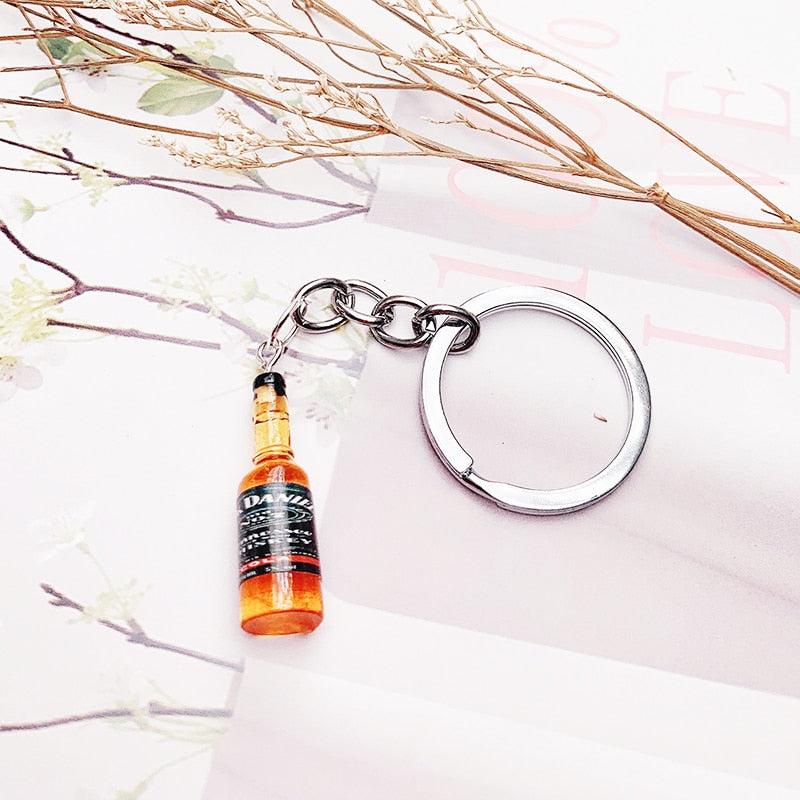 Alcohol Brands Keychain Beer - Vodka - Whiskey - Tequila - Gin -Pisco Branded Keychains