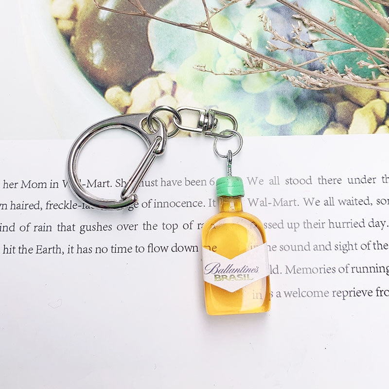 Alcohol Brands Keychain Beer - Vodka - Whiskey - Tequila - Gin -Pisco Branded Keychains