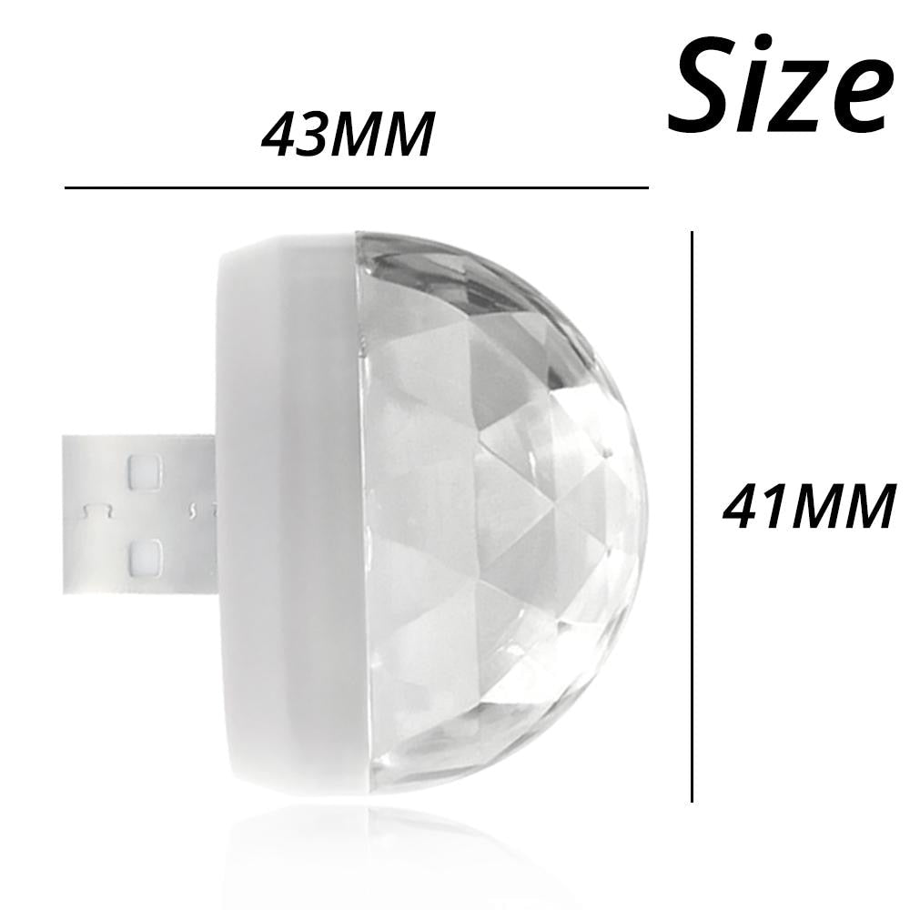 USB Disco Light USB Portable -DJ Mini Colorful Music Sound Led - Party Atmosphere Interior