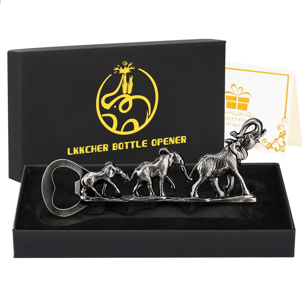 Elephant Handmade Retro Bottle Opener Variety of Designs Gift Box - Beer Opener -Gadget Party -Wedding Gifts for Guest