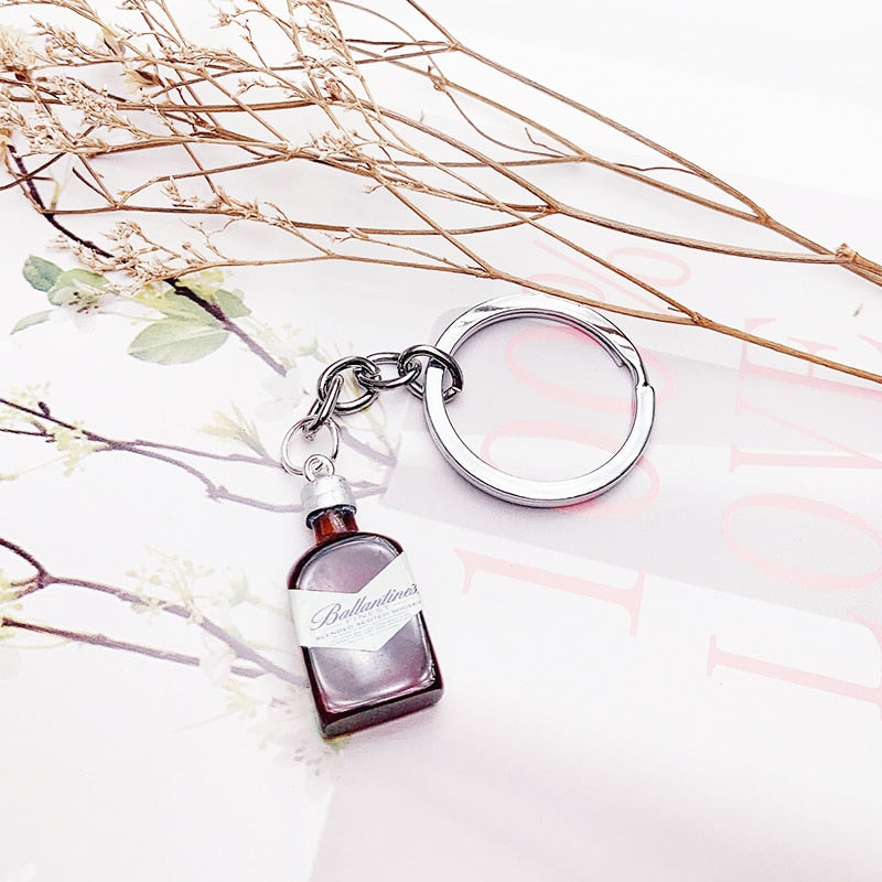 Alcohol Brands Keychain Beer - Vodka - Whiskey - Tequila - Gin -Pisco Branded Keychains