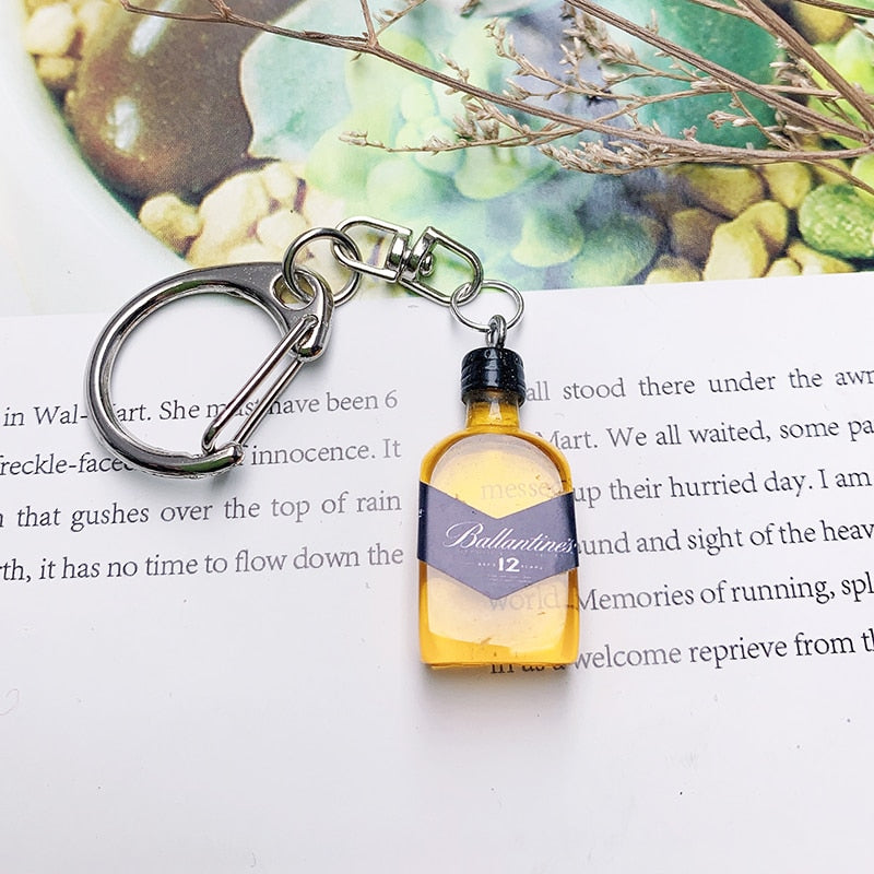 Alcohol Brands Keychain Beer - Vodka - Whiskey - Tequila - Gin -Pisco Branded Keychains