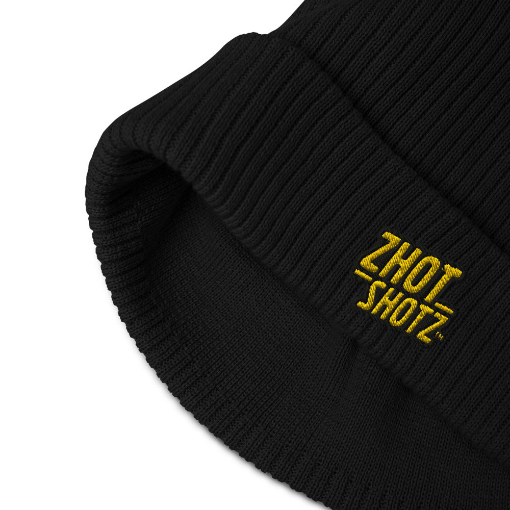 Zhot Shtz-Organic ribbed beanie
