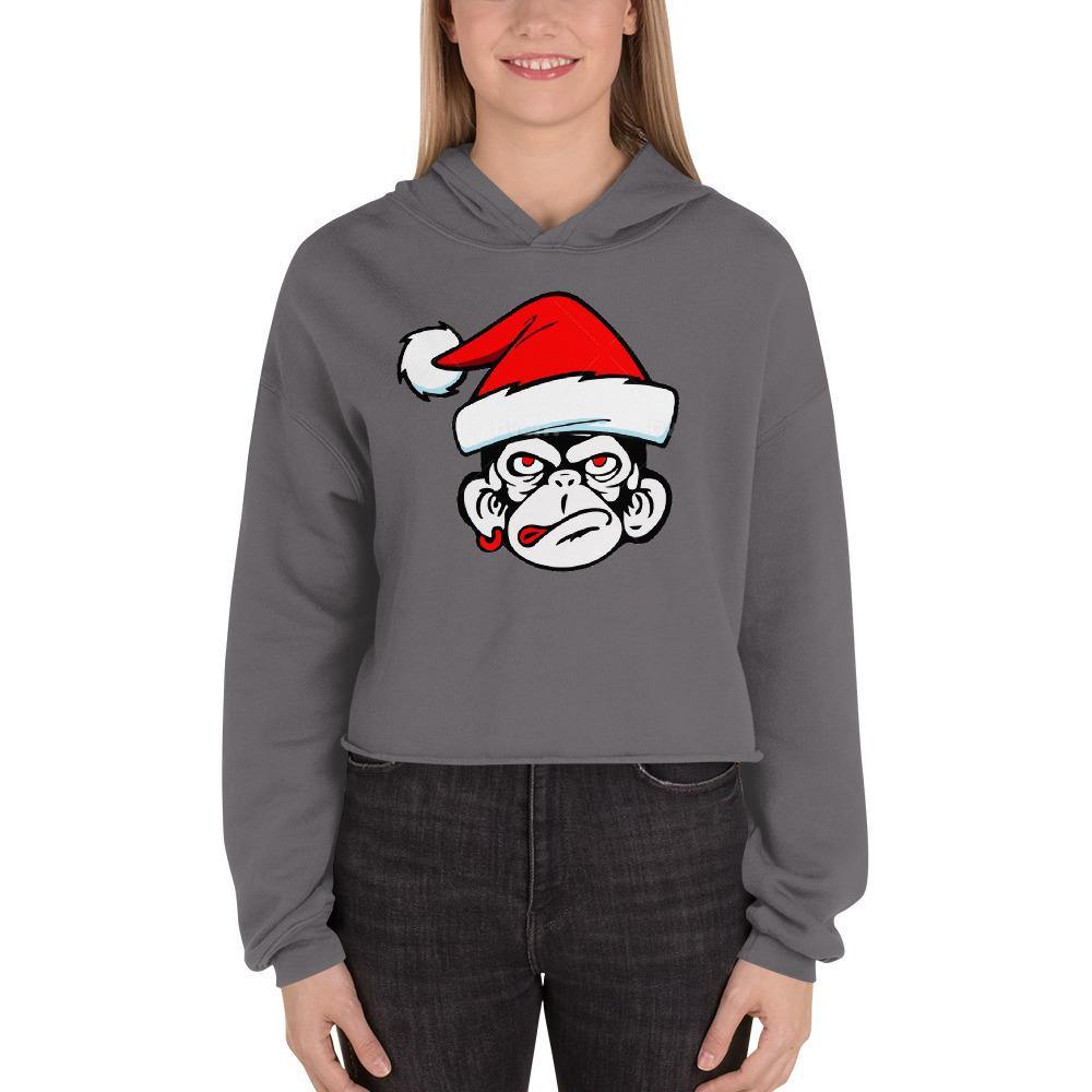 Zhot Shot Monckey-Crop Hoodie - Zhot Shop