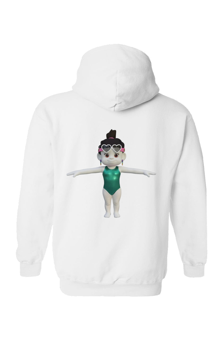 Zhotcita Gymnastics on Back Unisex Gildan Hoodie