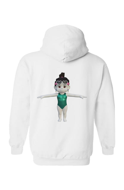 Zhotcita Gymnastics on Back Unisex Gildan Hoodie