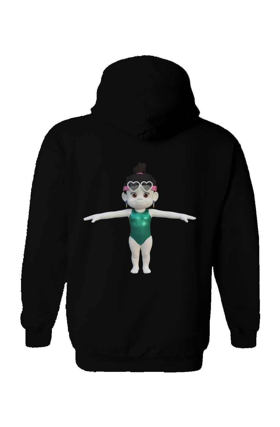 Zhotcita Gymnastics on Back Unisex Gildan Hoodie