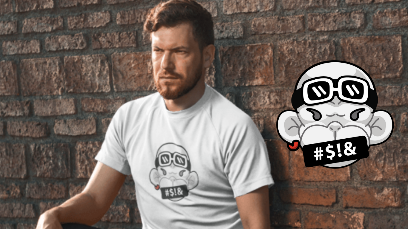 Swearing Emoji Shirt, Best Gift, swearing monkey
