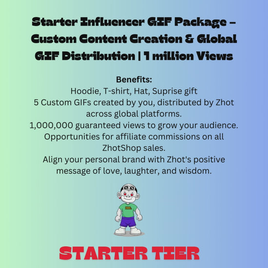 Influencer creating GIF content with Zhot-branded merchandise for viral social media marketing - custom package