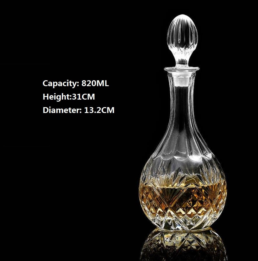 Whiskey Decanters - Whiskey Bottle Crystal Glass Decanter- Home Bar Decoration