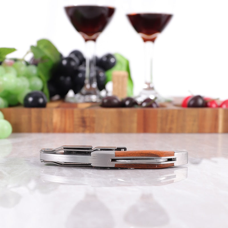 Wine Opener, Professional Waiters Corkscrew, Bottle Opener and Foil Cutter Gift for Wine Lovers