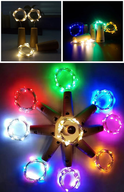 Wine Bottle Light for bar -string lights -decoration for wine bottle -fairy lights