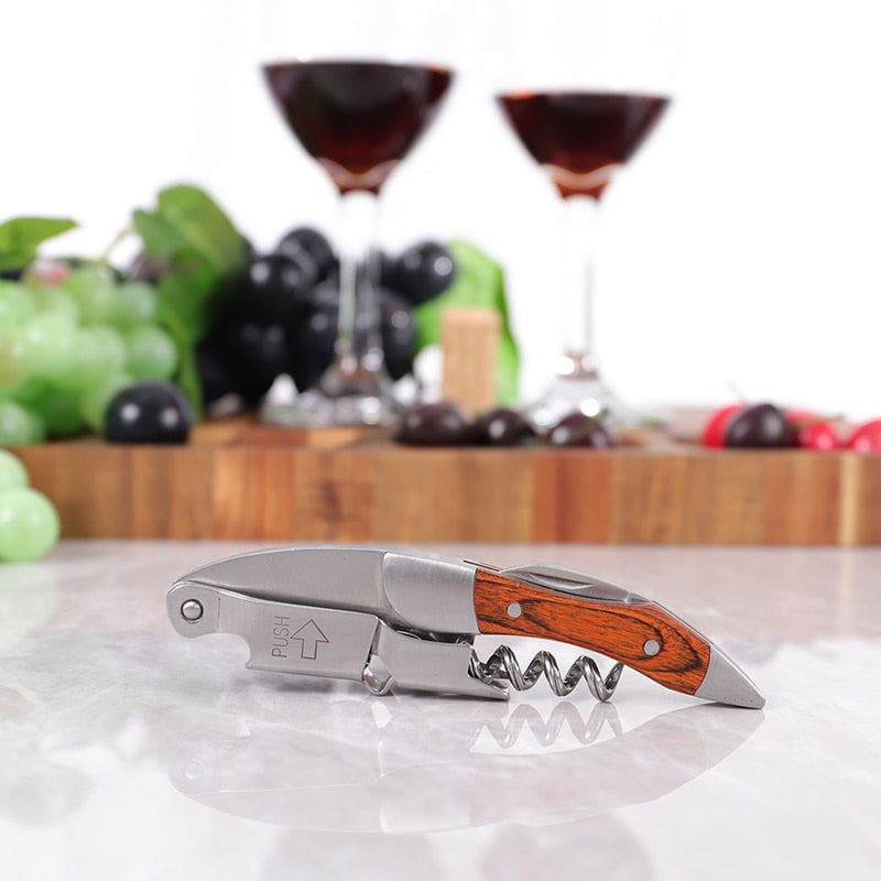 Wine Opener, Professional Waiters Corkscrew, Bottle Opener and Foil Cutter Gift for Wine Lovers