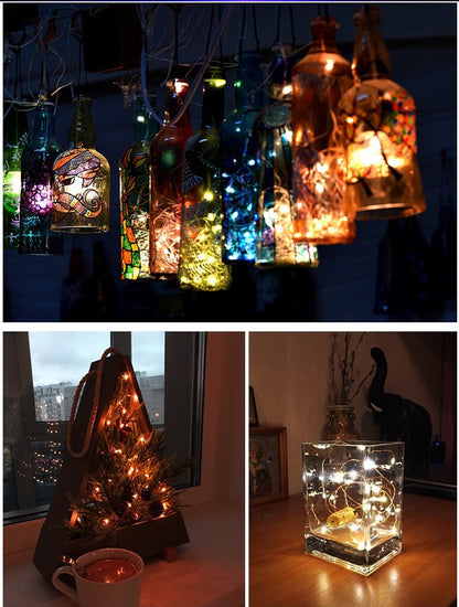 Wine Bottle Light for bar -string lights -decoration for wine bottle -fairy lights