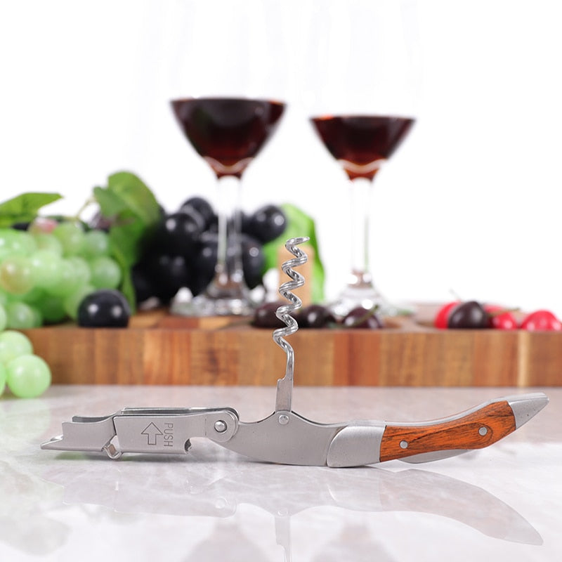 zhot wine Wine Opener, Professional Waiters Corkscrew, Bottle Opener and Foil Cutter Gift for Wine Lovers