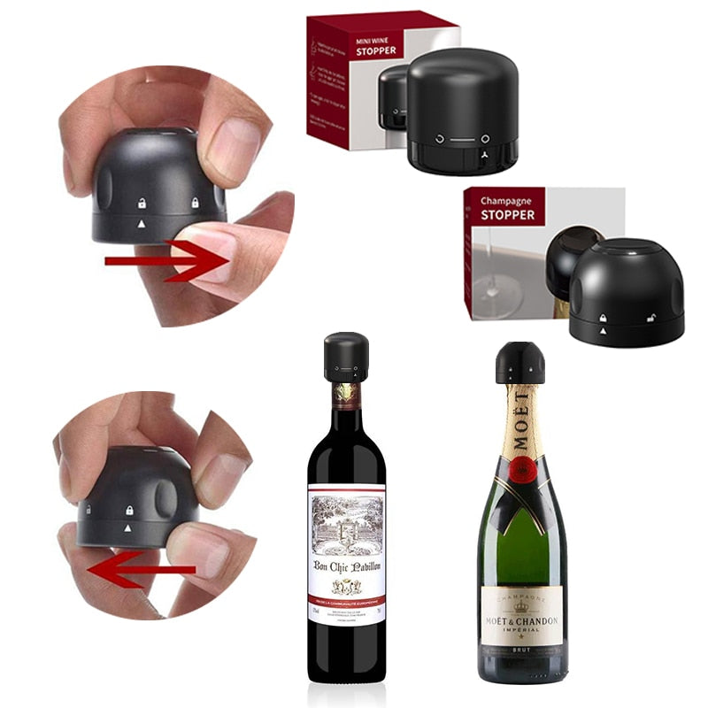 Vacuum Wine Plug - Red Wine Bottle Cap Stopper 