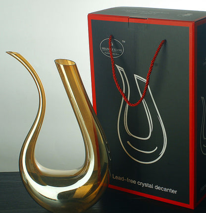 Crystal High Grade 1500ml Spiral Wine Decanter -Harp Swan Decanter-
