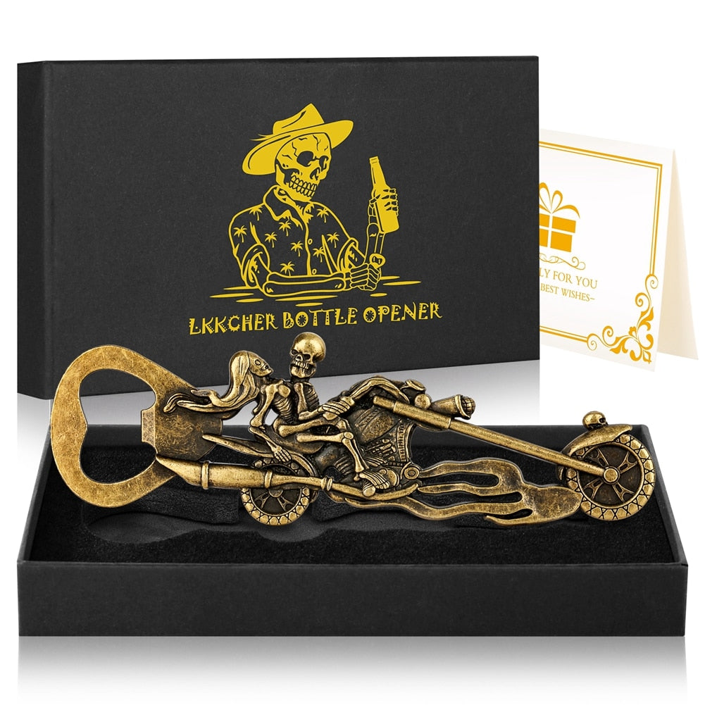 Skeleton Bike Handmade Retro Bottle Opener Variety of Designs Gift Box - Beer Opener -Gadget Party -Wedding Gifts for Guest