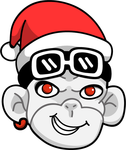 monkey santa zhot emoji papa noel